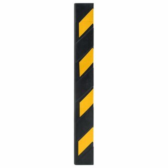 Hoekbeschermers reflecterend 80 cm rubber 10 st