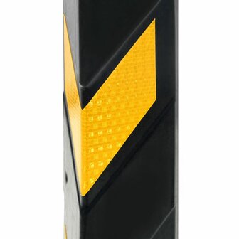 Hoekbeschermers reflecterend 80 cm rubber 10 st