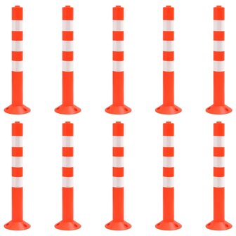 Verkeerspalen 10 st 75 cm PE