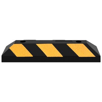 Parkeerblokken reflecterend 2 st 56x15x10 cm rubber