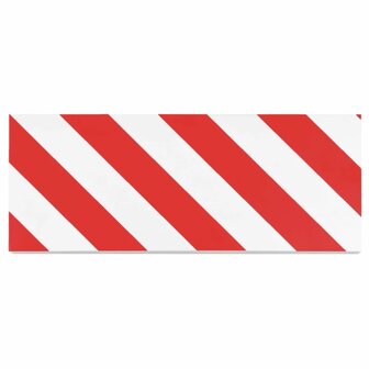 Muurbeschermers 6 st 50x20x2 cm EVA-schuim rood en wit