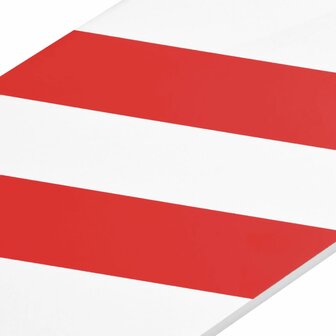 Muurbeschermers 6 st 50x20x2 cm EVA-schuim rood en wit