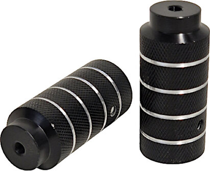 Hzb Asverlengers/Pegs Bmx Freestyle 110 Mm Staal 2 Stuks zwart zwart