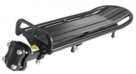 Ventura Bagagedrager Screw-On Flex Aluminium Zwart