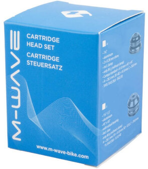 M-Wave Balhoofdstel Zs44/44 C 8-Delig Zwart/Zilver