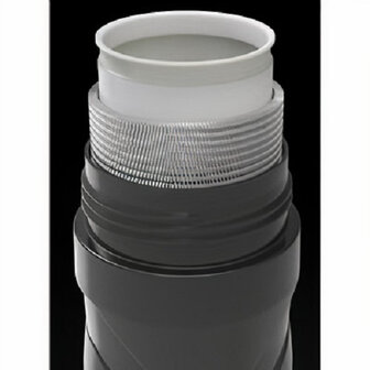 Polisport Bidon Thermal T500 Polypropyleen 500 Ml zwart/grijs zwart/grijs