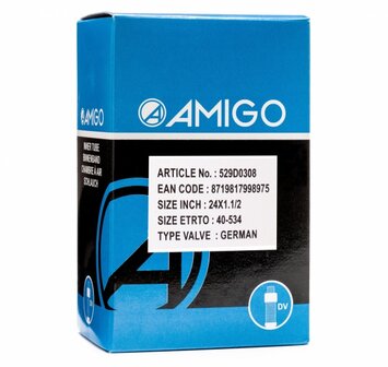 Amigo Binnenband 24 X 1 1/2 (40-534) Dv 45 Mm zwart zwart