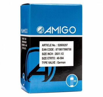 Amigo Binnenband 26 X 1 1/2 (40-584) Dv 45 Mm zwart zwart