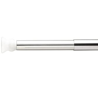 Douchegordijnstang telescopisch 110-245 cm chroom 55300