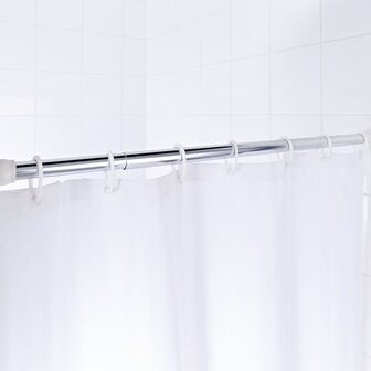 Douchegordijnstang telescopisch 110-245 cm chroom 55300