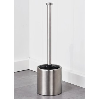 toiletborstel met houder 10 cm roestvrij staal
