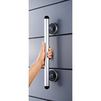 Badkamer handgreep Premium 45 cm aluminium zilverkleurig