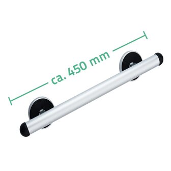 Badkamer handgreep Premium 45 cm aluminium zilverkleurig
