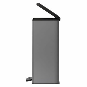 Pedaalemmer Deco duo 26+26 L koelgrijs