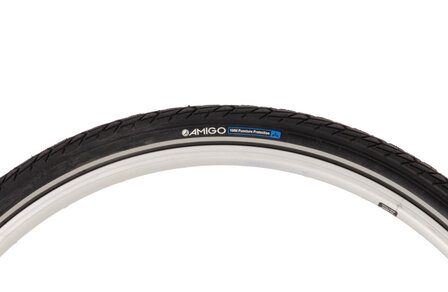 Amigo Buitenband Anti-Lek Fusion 28 X 1.60&nbsp;(42-622) zwart 28 inch zwart 28 inch