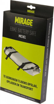Mirage Accuhoes Ebike Batterij Safe Michel 66 X 25 Cm Zilver