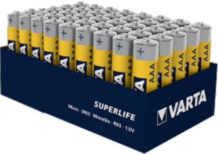 Varta Superlife R03 Aaa Batterijen 48 Stuks