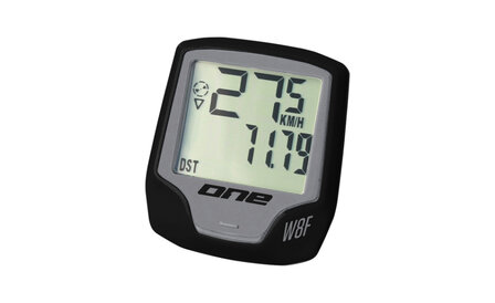 One C.comp 8 Draadloze Fietscomputer Zwart/Grijs