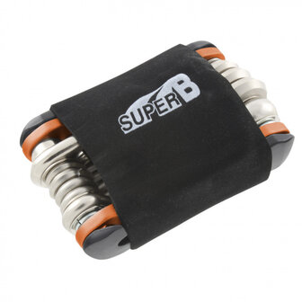 Super B Multitool Tb-Fd40 17 Functies 73 X 45 Mm Rvs Oranje