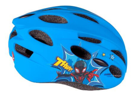 Disney Spider-Man Fietshelm Jongens Blauw Maat 52-56