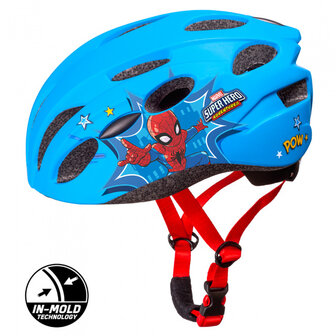 Disney Spider-Man Fietshelm Jongens Blauw Maat 52-56