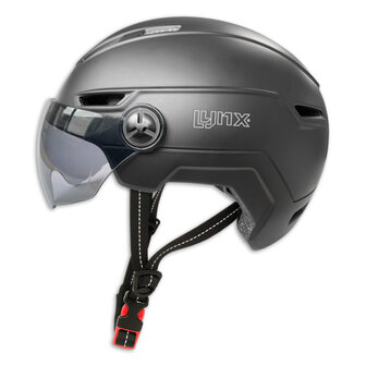 Lynx Visor Pro Scooter- En Fietshelm Met Vizier Nta8776 Maat 58-61 Cm (L/Xl) zwart zwart