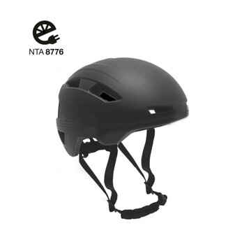 Falkx Helm Unisex Maat 51-54 Cm (S) matzwart matzwart
