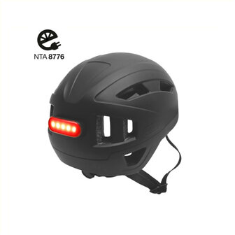 Falkx Helm Unisex Maat 51-54 Cm (S) matzwart matzwart
