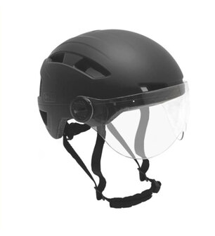 Falkx Helm Vizier Maat 55-58 Cm (M) matzwart matzwart