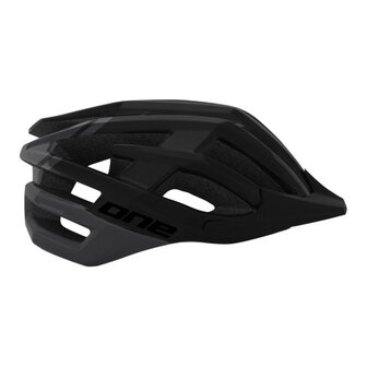 One Mtb Race Fietshelm Maat L (57-61 Cm) donkergrijs/zwart donkergrijs/zwart