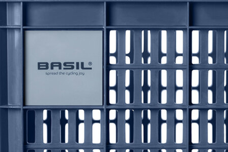 Basil Fietskrat Gerecycled L 40 Liter - 21159 blauw blauw