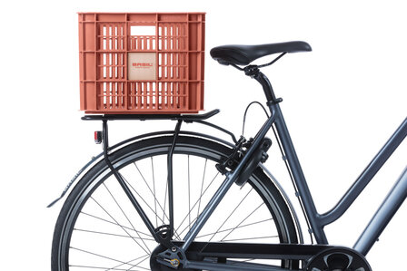 Basil Fietskrat Gerecycled L 40 Liter - 21161 rood rood