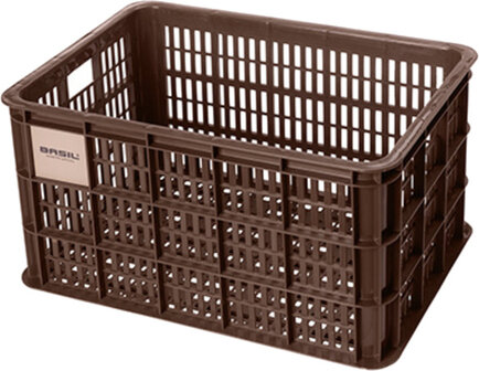 Basil Fietskrat Gerecycled L 40 Liter - 21163 bruin bruin