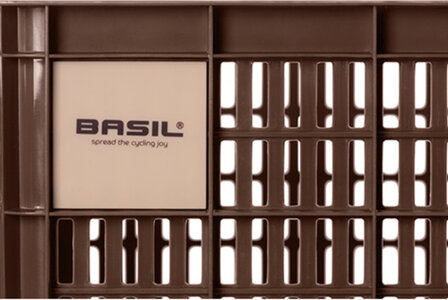 Basil Fietskrat Gerecycled L 40 Liter - 21163 bruin bruin