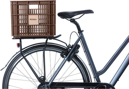Basil Fietskrat Gerecycled L 40 Liter - 21163 bruin bruin