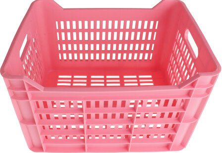 Amigo Fietskrat 30 Liter Kunststof roze roze
