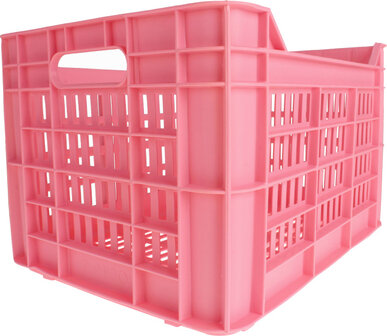 Amigo Fietskrat 30 Liter Kunststof roze roze