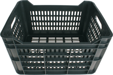 Amigo Fietskrat 30 Liter 100% Gerecycled Kunststof donkergrijs donkergrijs