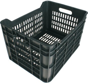 Amigo Fietskrat 30 Liter 100% Gerecycled Kunststof donkergrijs donkergrijs