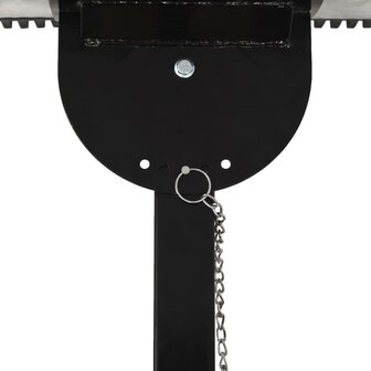 Sneeuwploeg handbediend met wielen 100x44 cm