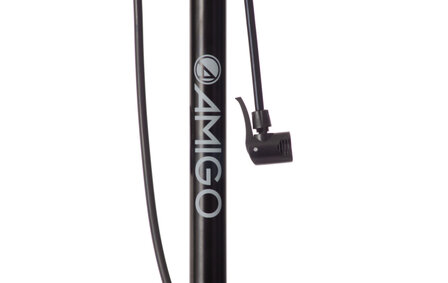 Amigo Fietspomp Met Drukmeter 11 Bar 61 Cm zwart zwart