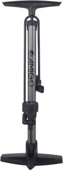 Amigo Fietspomp Met Drukmeter 11 Bar 61 Cm antraciet antraciet