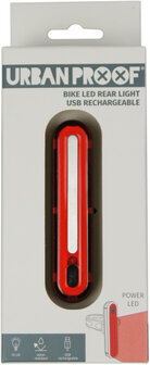 Urban Proof Ultra Bright Usb Oplaadbaar Achterlicht Led zwart zwart