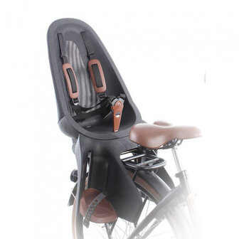 Qibbel Achterzitje Air Junior Mesh Bruin/Zwart zwart/bruin zwart/bruin