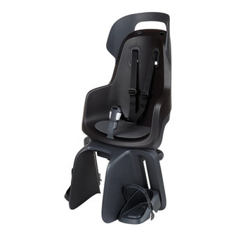 Bobike Go Maxi Fietszitje Achter Dragerbevestiging + Slaapstand Black zwart zwart