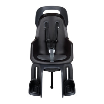 Bobike Go Maxi Fietszitje Achter Dragerbevestiging + Slaapstand Black zwart zwart