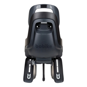 Bobike Go Maxi Fietszitje Achter Dragerbevestiging + Slaapstand Black zwart zwart
