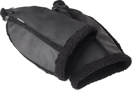 Basil Handwarmers Set Kunstleder Unisex Zwart