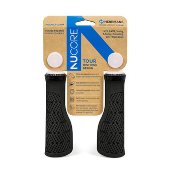 Herrmans Nucore Tour Wave Handvatten 130 Mm &Oslash;22 Mm zwart zwart