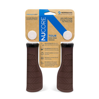 Herrmans Nucore Tour Wave Handvatten 130 Mm &Oslash;22 Mm bruin bruin